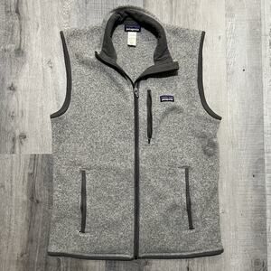Patagonia Better Sweater Vest Mens Heathered Grey Full Zip Outdoor Men's Medium